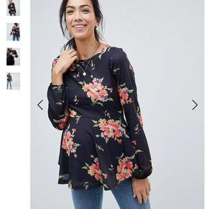 ASOS DESIGN Maternity Nursing Double Layer Smock Top